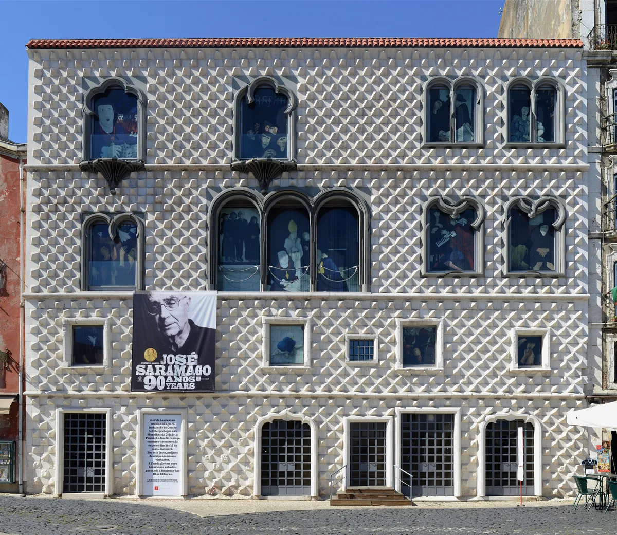 Casa dos Bicos in Lisbon - The 16th-century house with the diamond-pointed stone facade near the Praça do Comércio