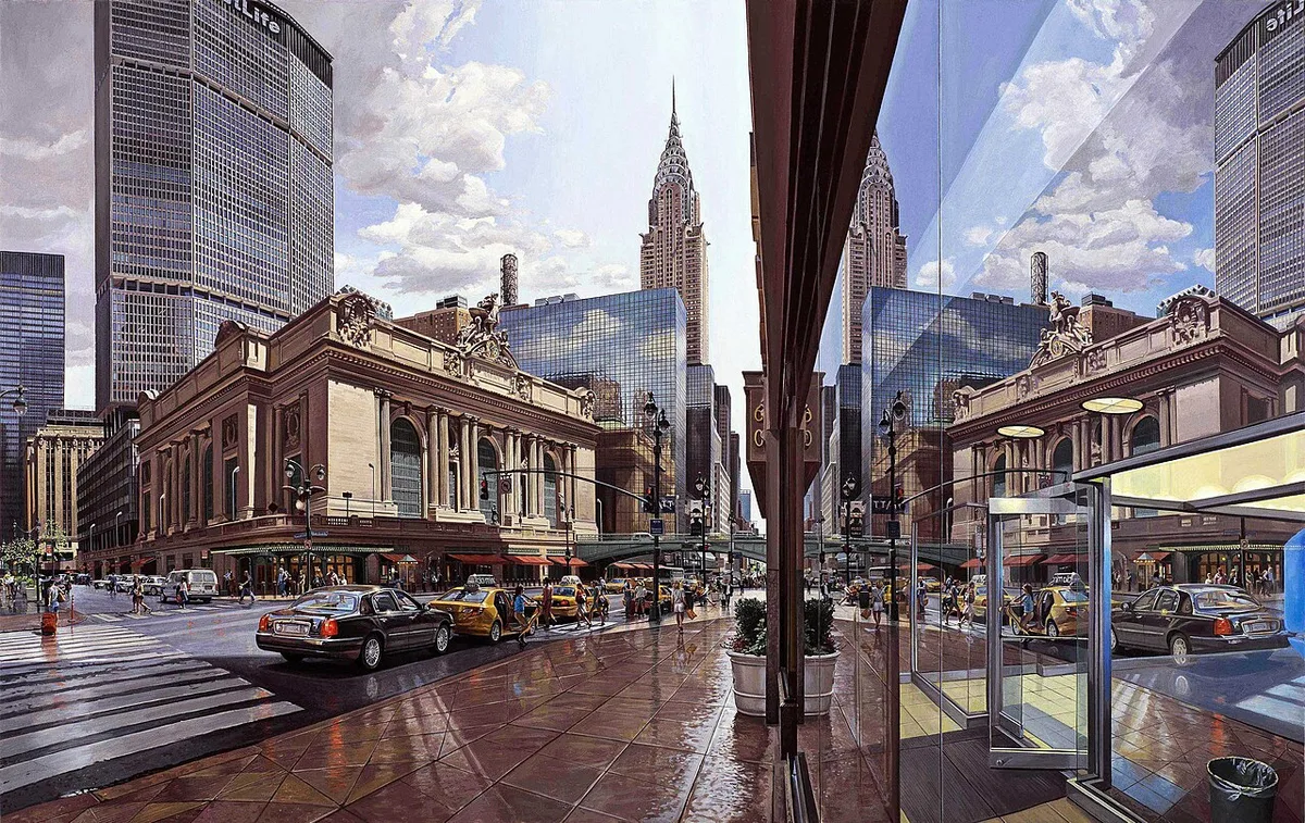 Chrysler Building in New York - A 319-metre Art Deco skyscraper with a distinctive stainless-steel crown formed of...