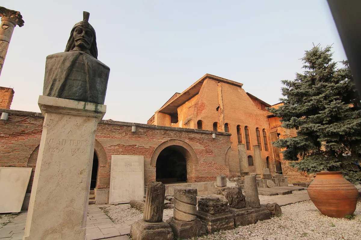 Curtea Veche in Bucharest - A sunken archaeological site at the edge of the Old Town holds the tumbled brick and stone...
