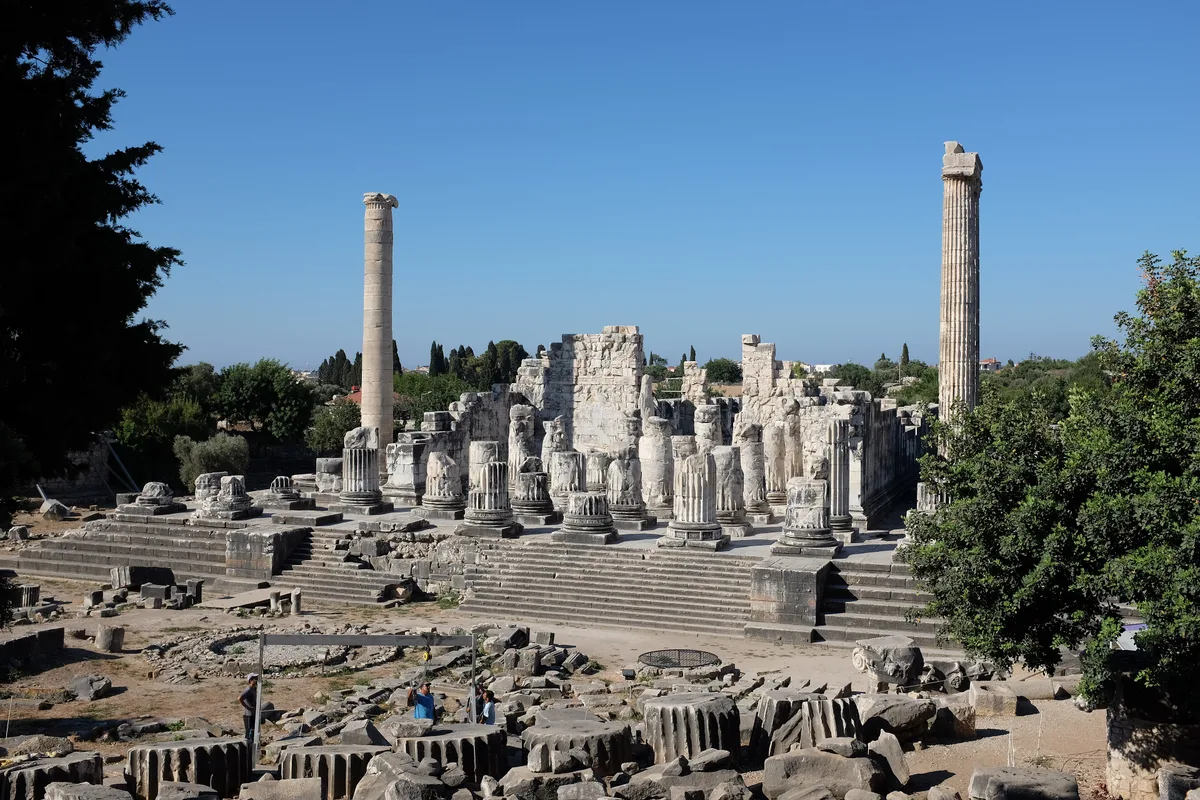 The colossal columns of the Temple of Apollo at Didyma