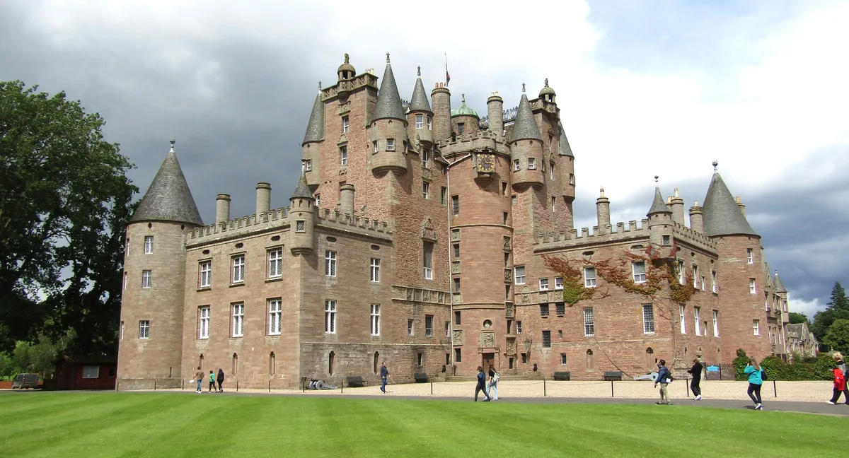 Glamis Castle, the Lyon family seat in Angus