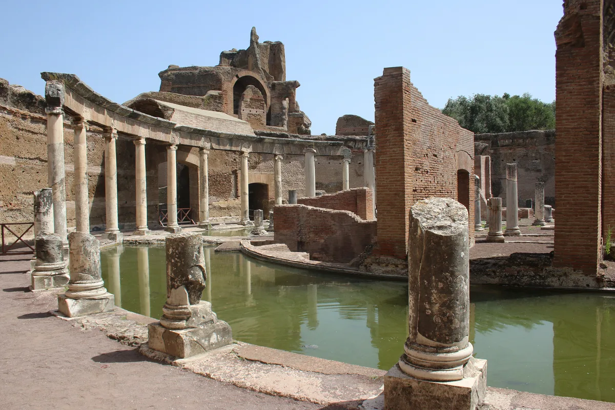 The ruins of Hadrian's Villa at Tivoli