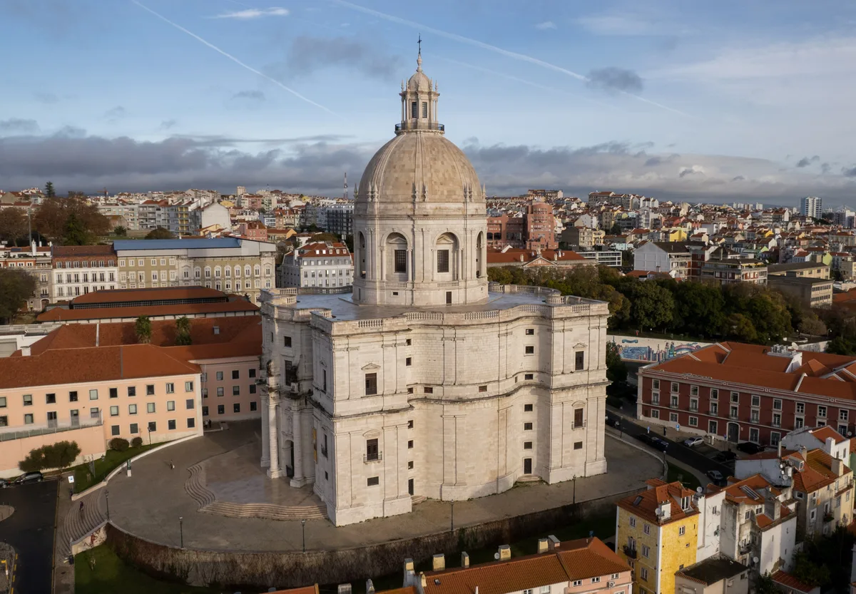 Panteão Nacional in Lisbon - The Baroque domed church of Santa Engrácia that took nearly three centuries to complete, now Portugal’s National Pantheon