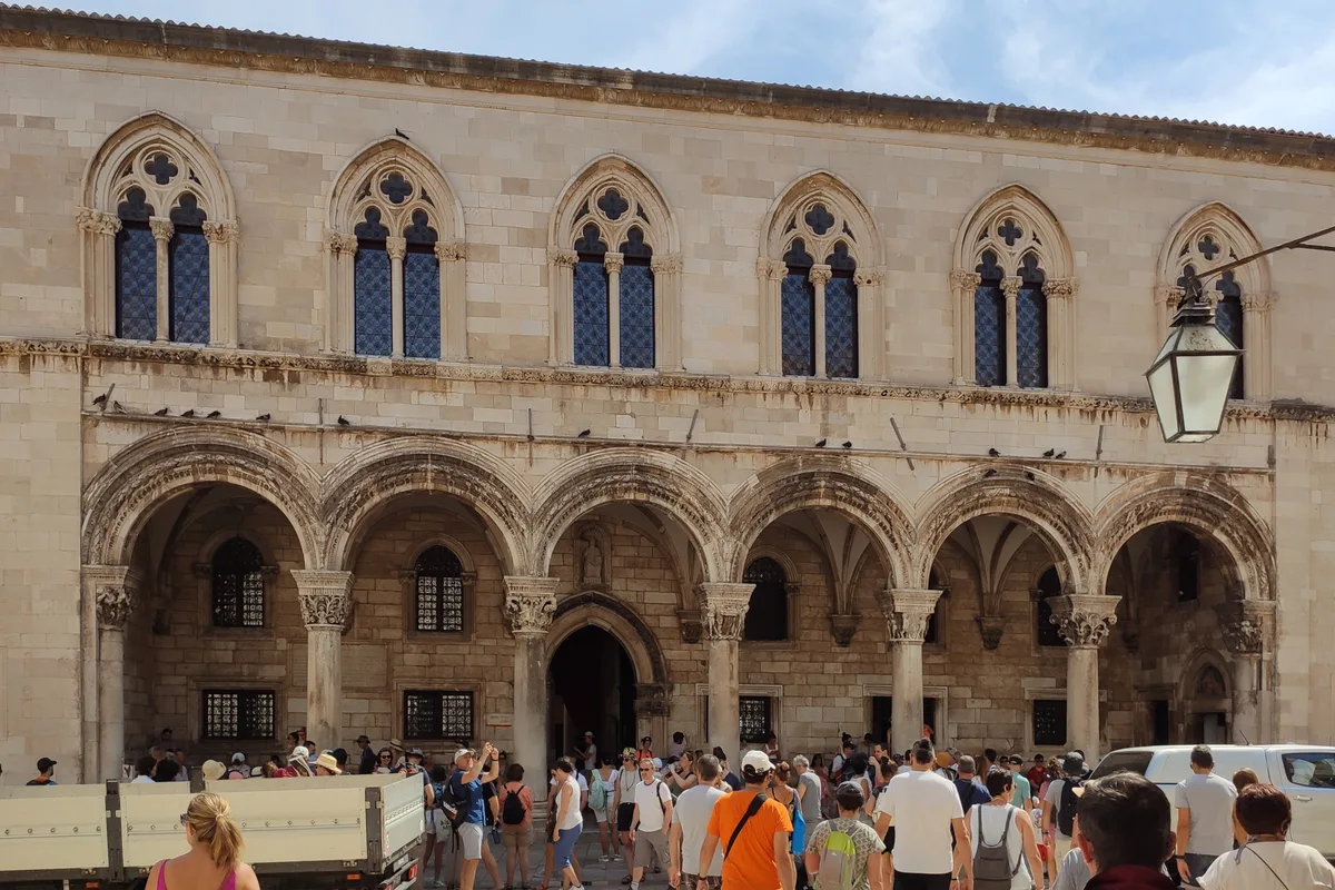 Rector's Palace in Dubrovnik - A harmonious Gothic-Renaissance palace with a vaulted portico on the ground floor, an...