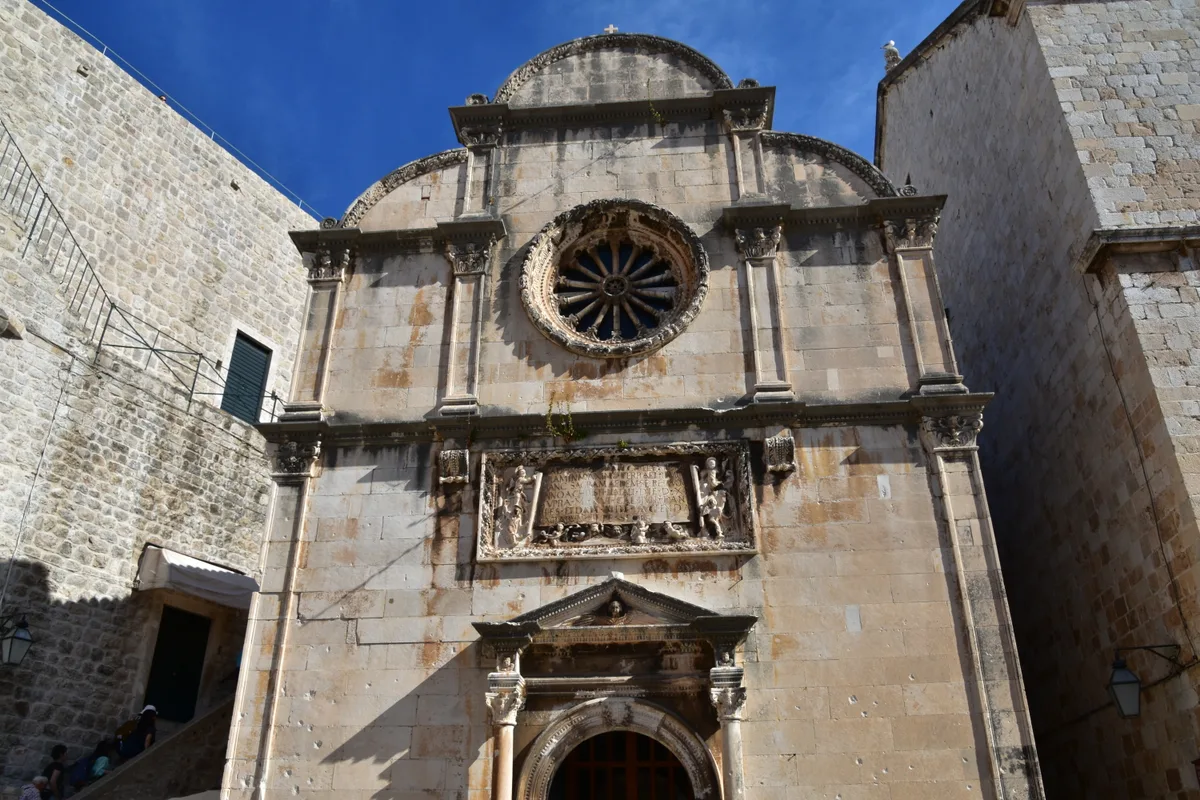 St. Saviour Church in Dubrovnik - A small single-nave church on Stradun between the Franciscan Monastery and the Pile...