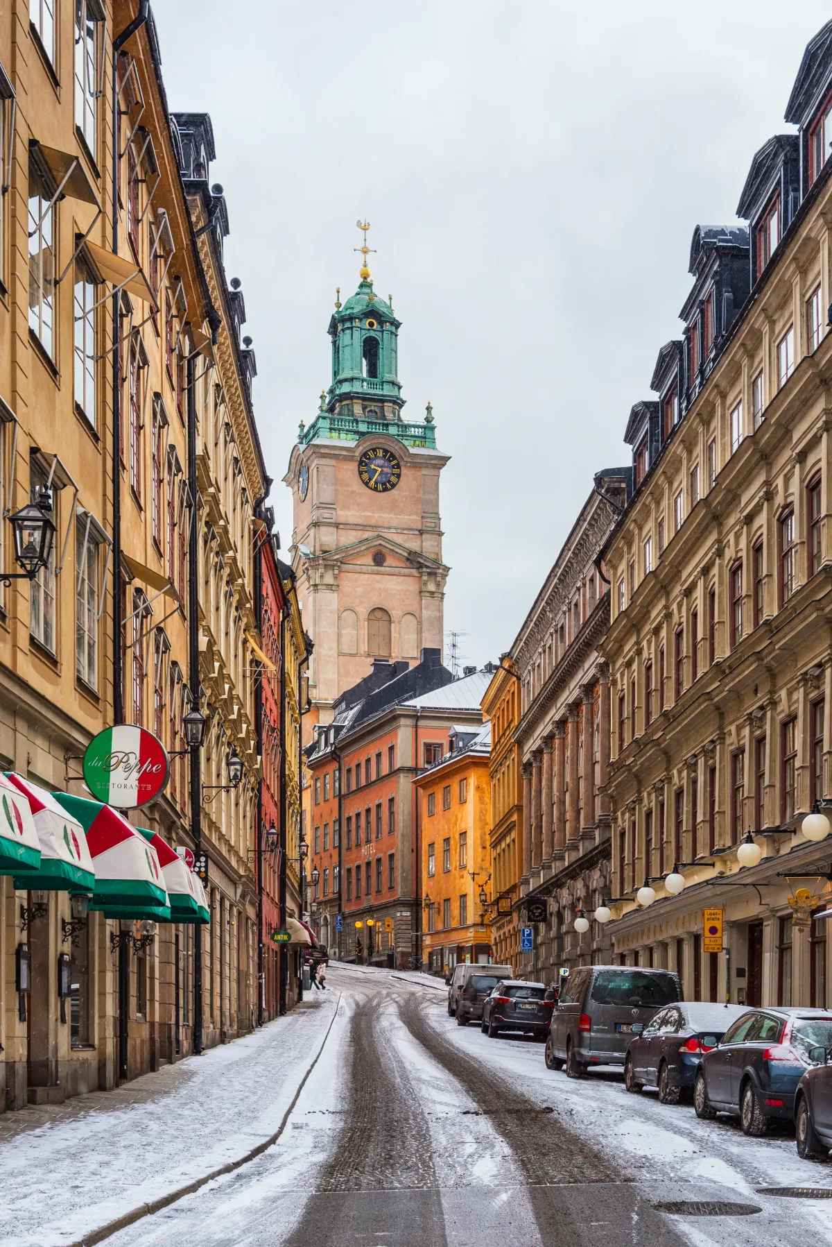 Storkyrkan, Stockholm Cathedral in Stockholm - A large brick hall church wedged between Stockholm Palace and...