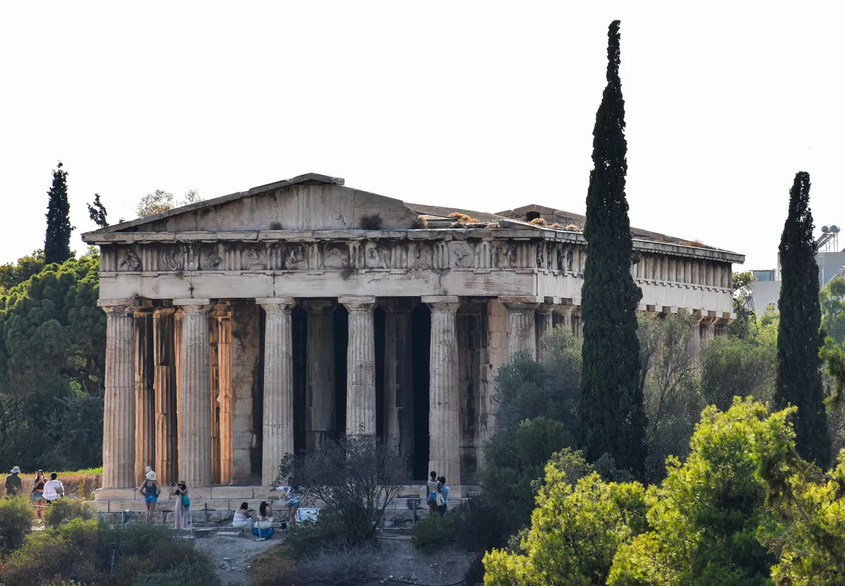 Temple of Hephaestus in Athens - A remarkably intact Doric temple standing in the Ancient Agora below the Acropolis...