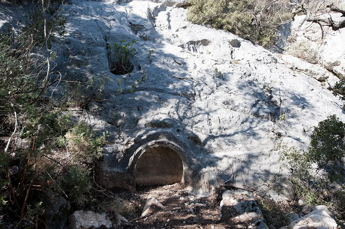 The rock-cut cliff tombs of Termessos in the Taurus Mountains