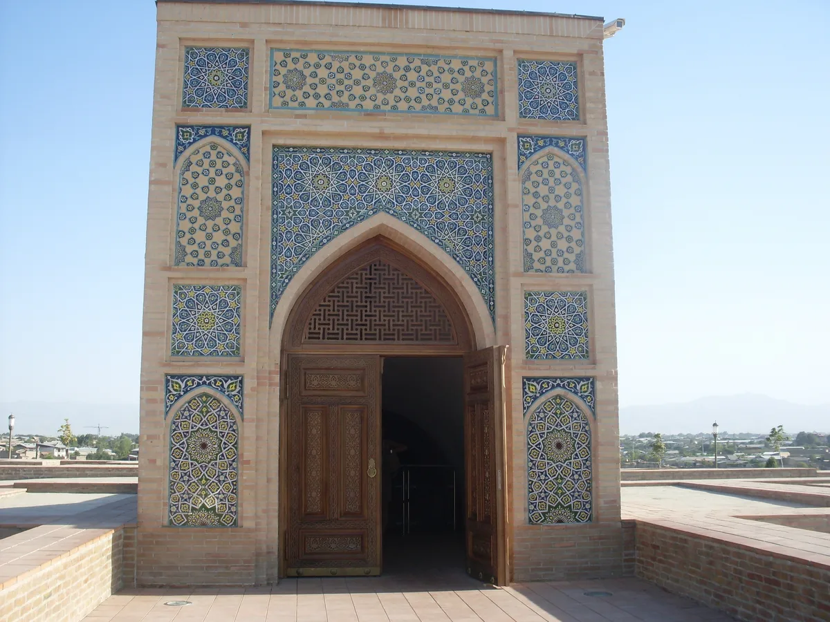 Ulugh Beg Observatory in Samarkand - On a low hill at the edge of the city, a circular brick platform marks the...