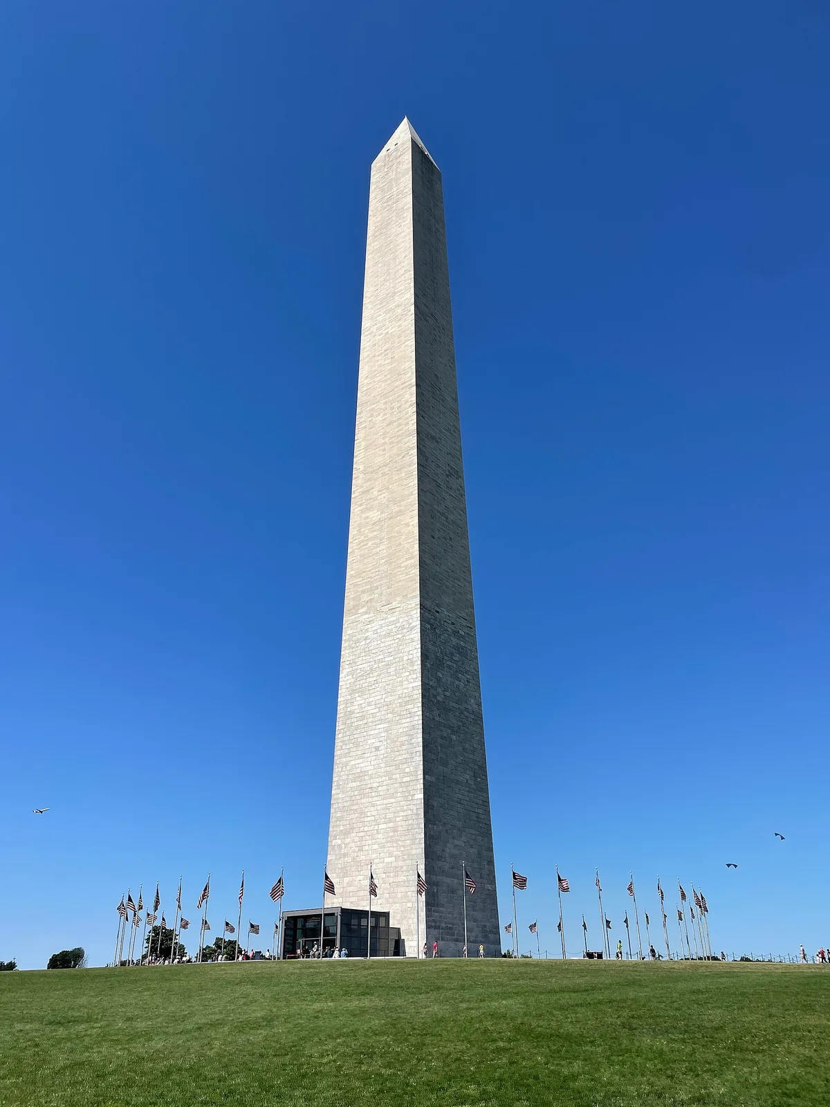 Washington Monument in Washington DC - The 555-foot white marble obelisk on the National Mall honoring George Washington
