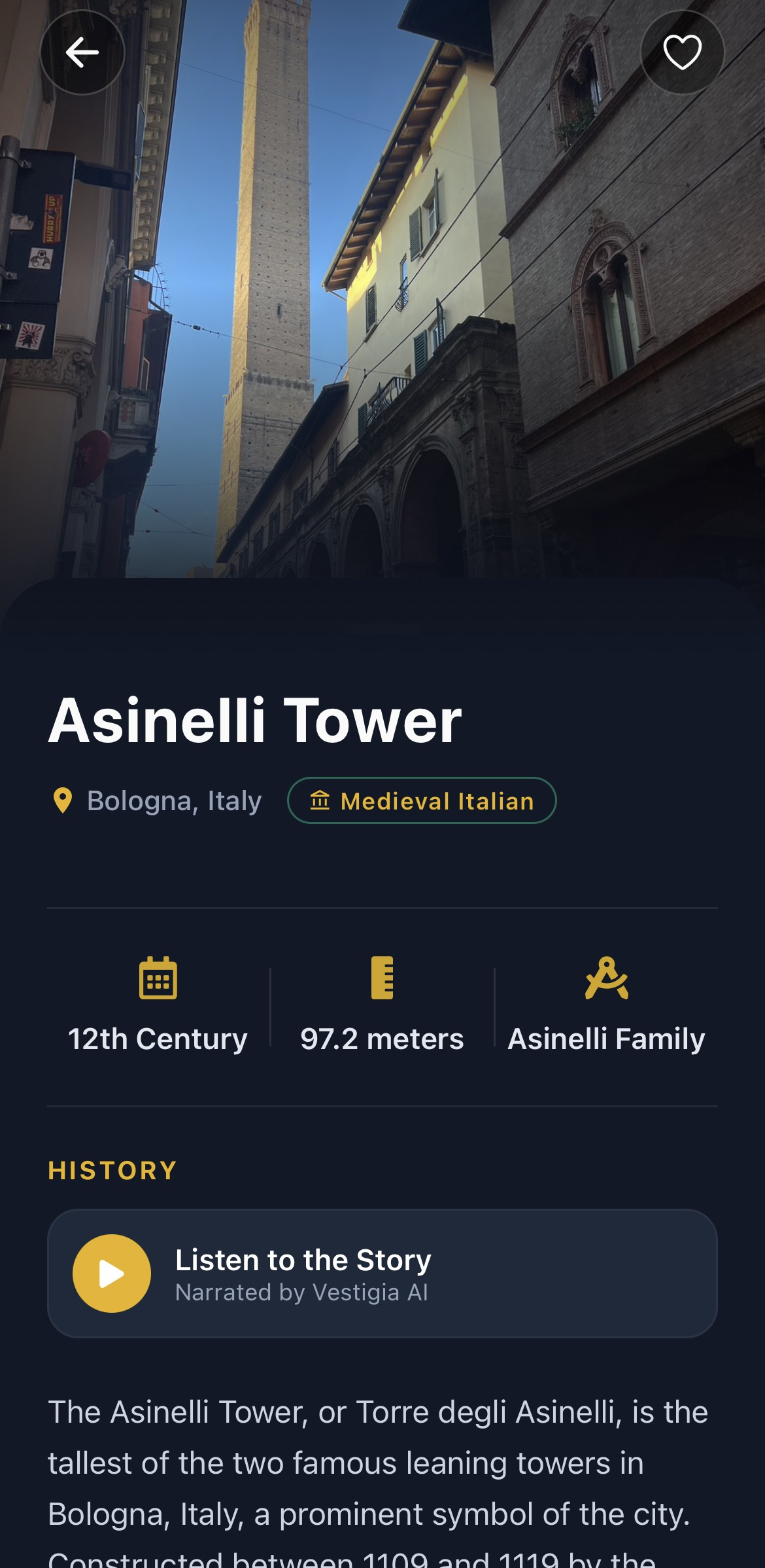 Vestigia AI eco-friendly route and CO2 savings tracker