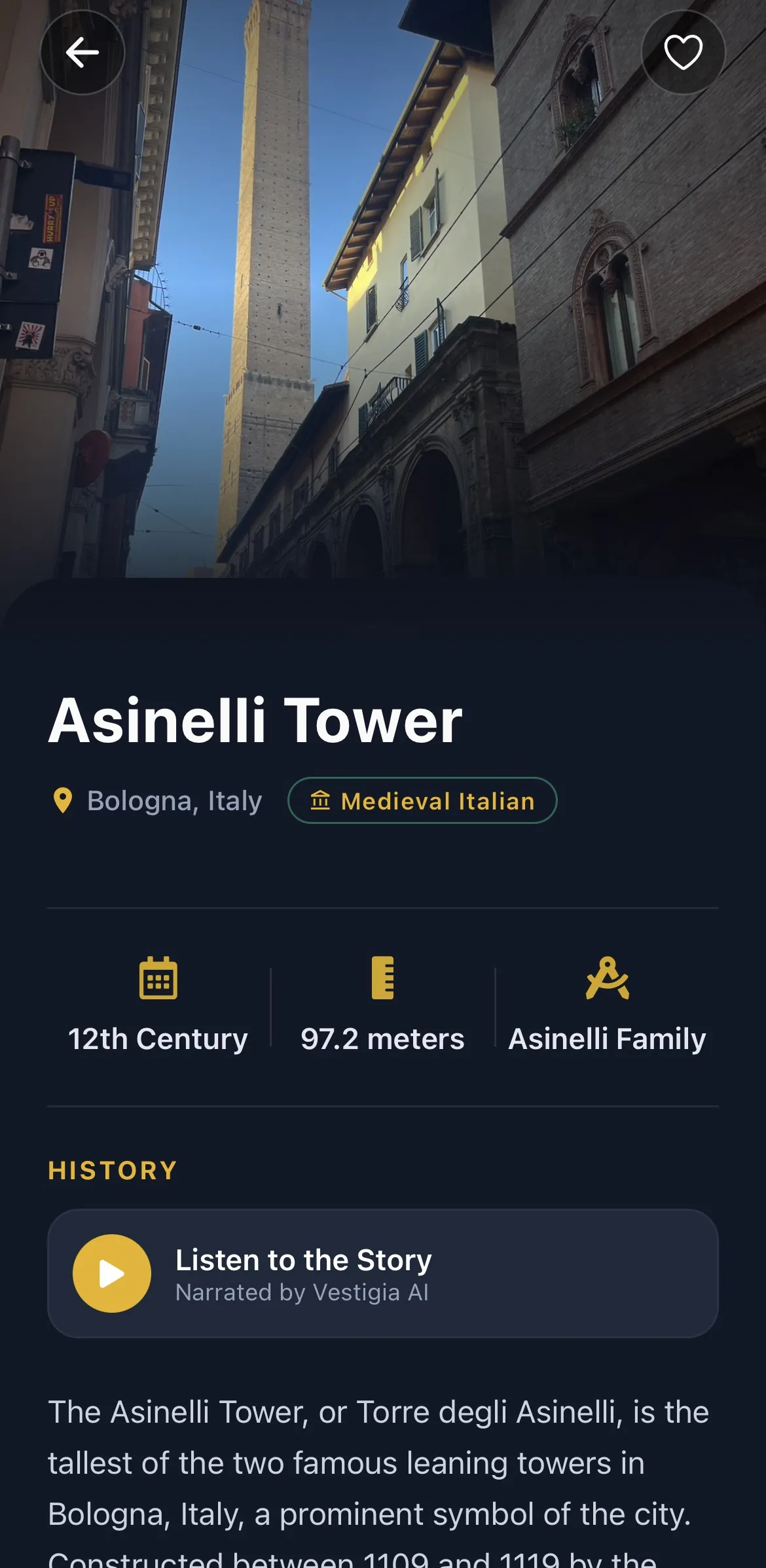 Vestigia AI eco-friendly route and CO2 savings tracker